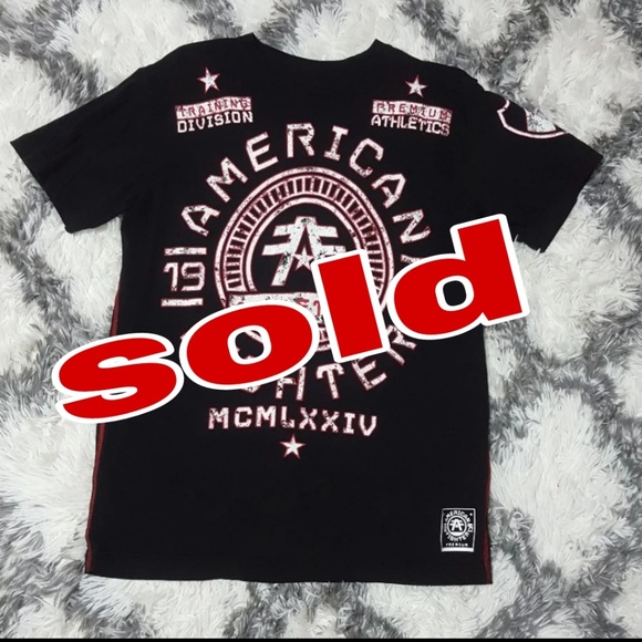 red american fighter shirt